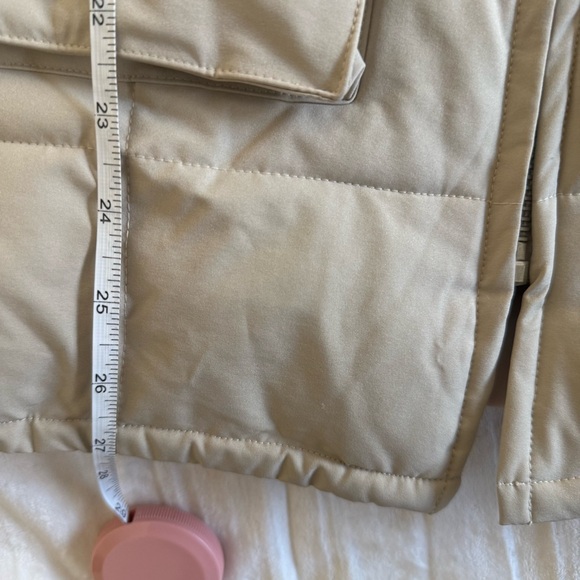 Danielle Guizio Tan Puffer Jacket w/ Faux Fur Collar • Size M • NWOT - Picture 6 of 6
